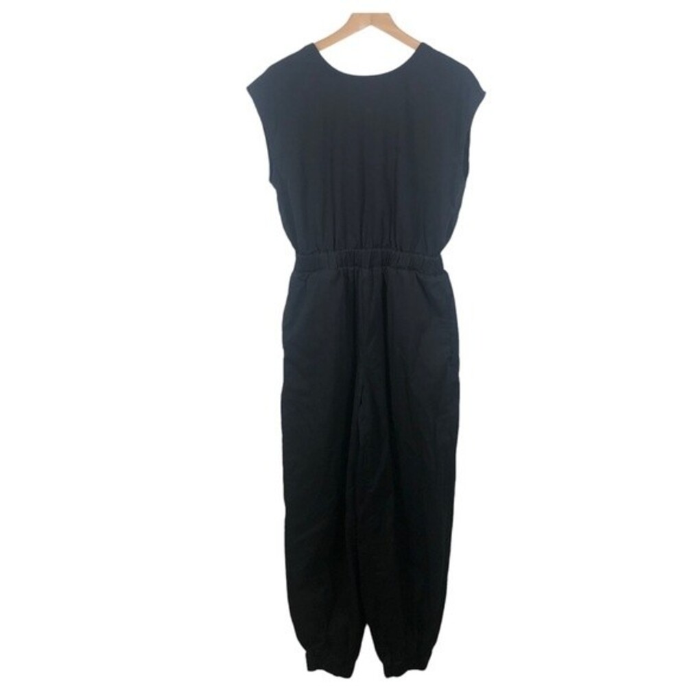 Urban Outfitters BDG Gabby Tie Back Coverall Jumpsuit Utility Black Medium